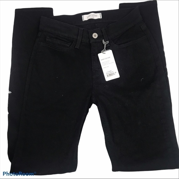Yummie Women’s Size 25 Black Mid-Rise Dark Wash Skinny Jean NWT - Picture 4 of 12